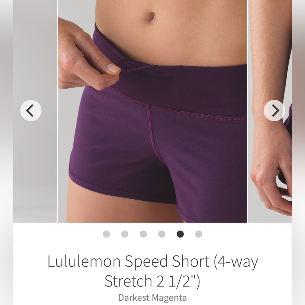 Lululemon Speed Short 2.5”LR*4-Way Stretch, Size 4 - Picture 4 of 11